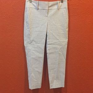 Blue and White striped Ann Taylor Pants
